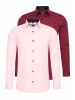 2er Set Business Hemd in 2erSet-(44_Rosa)(44_Bordo)