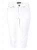 Caprijeans in weiß