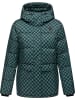 Steppjacke Wikesh Print in Ocean Green