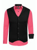 Hemd mit Weste in Pink