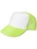 Mesh Cap in Weiß-Neongelb
