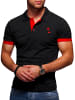 Poloshirt - SDLOSANG in Schwarz-Rot