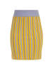 Damen Strick Minirock in Flieder Multicolor