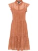 Damen Blusenkleid in Orange Mehrfarbig