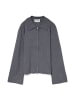 Strickjacke in Dark Grey Melange