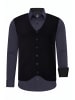 Hemd mit Weste in Navy