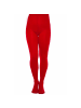 Blickdichte und warm 60 DEN Mikrofaser Strumpfhose ohne Muster in Rot