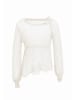 Damen Strickpullover in Wollweiss