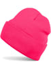 Strickmütze in Neonpink
