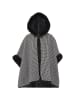 Damen Poncho in Wollweiss