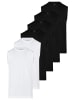 Unterhemd / Tanktop Basic in Schwarz / weiß