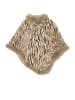 Damen Poncho in Beige