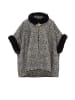 Women Poncho in Schwarz
