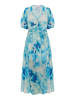 Damen Kleid in Blau Mehrfarbig