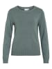 Dünner Rundhals Strickpullover VIRIL in Tannen-Grün