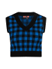 Damen Strick Pullunder in Schwarz Blau