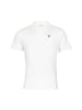 Poloshirt 'Knopflos' in weiß