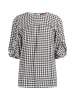 Damen Bluse in Schwarz Weiss