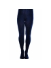 Blickdichte und warm 60 DEN Mikrofaser Strumpfhose ohne Muster in Navyblau