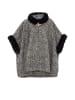 Damen Poncho in Schwarz
