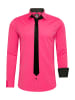Hemd mit Krawatte in Pink