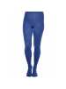 Blickdichte und warm 60 DEN Mikrofaser Strumpfhose ohne Muster in Jeansblau