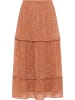 Damen Rock in Orange Mehrfarbig