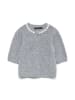 Strickjacke in Medium Grey Melange