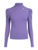 Damen Rippstrick Pullover in Lila