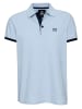 Kontrast Polo Pique Shirt Regular Fit in Hell Blau / Marine