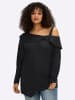 Langarm-Shirt in schwarz