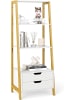 Leiterregal freistehend in Gold