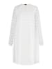 Damen Midikleid Mit Glitzer in Wollweiss