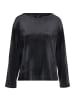 Longsleeve Velvet Oversized in Black
