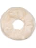 Loop Schal mit Glitzer in Creme-Beige