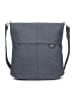 Mademoiselle.M Umhängetasche 35 cm nubuk blue