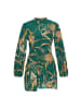 Women Dress in turquoise multicolor