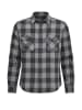 Flanell Shirt in black/grey