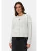 Strickjacke mit gerader Passform in Grau