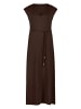Maxikleid mit Gürtel in Chocolate Plum