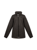 Mädchen Strickfleecejacke in Grau Melange