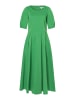 feminines Baumwollmix- Maxikleid in green