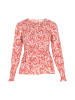 Women Blouse in red multicolor