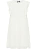 Damen Midikleid Mit Rüschen in WOLLWEISS