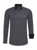 Business Hemd Slim Fit Premium Cotton-Stretch in Anthrazit