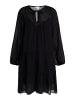 Damen Midikleid Im Streifendesign in Schwarz