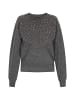 Damen Pullover in Dunkelgrau Melange