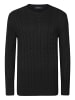 Zopfmuster Pullover in Schwarz