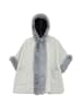 Damen Poncho in Hellgrau