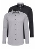 2er Set Business Hemd in 2erSet-(44_Grau)(44_Schwarz/Grau)